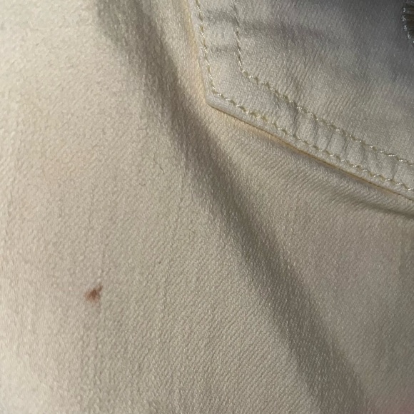 Lily Pulitzer Women’s Pale Yellow Low Rise Raw Hem Jeans Sz 0 - Picture 11 of 13